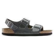 Unisex Milano Soft Footbed Sandal In Iron