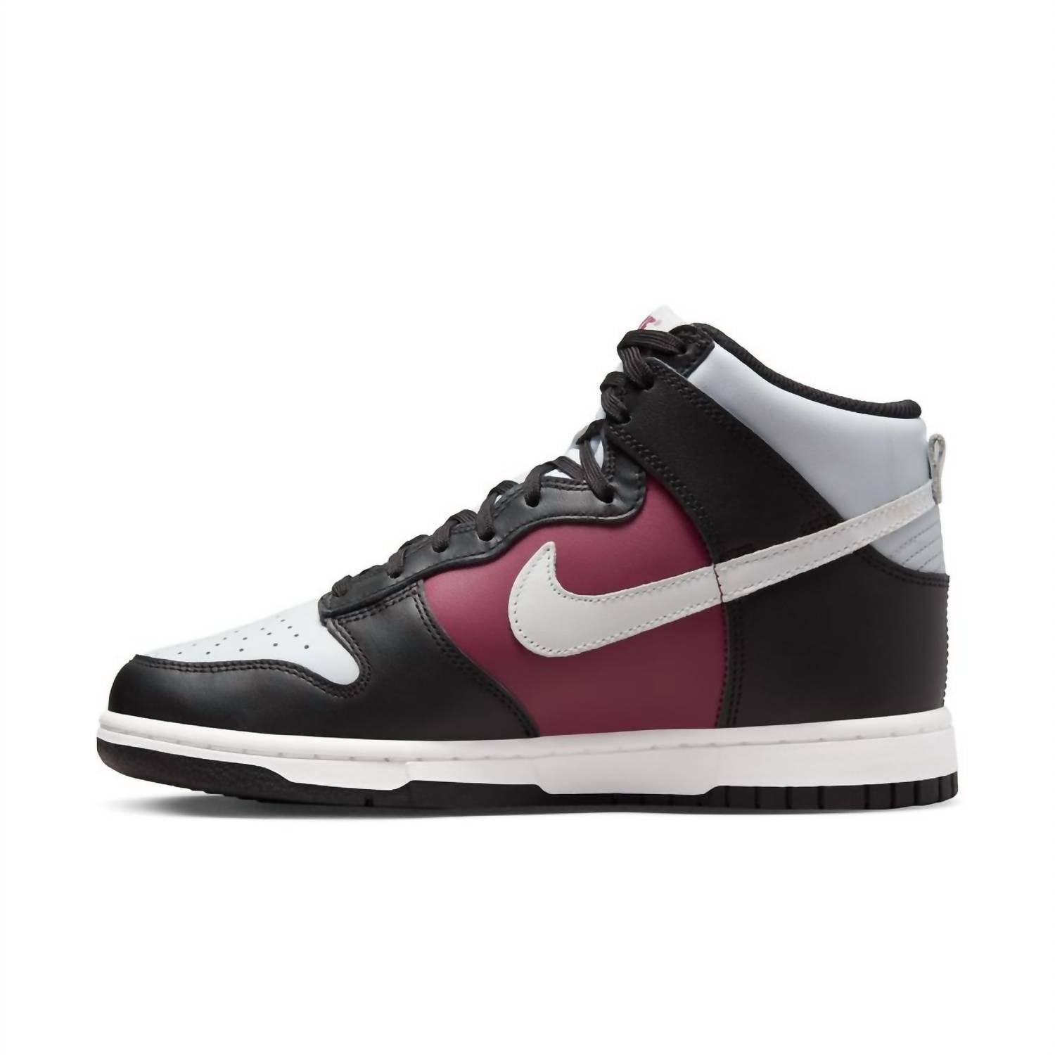 Women's Dunk High Top Sneakers In Black/summit White-Rosewood