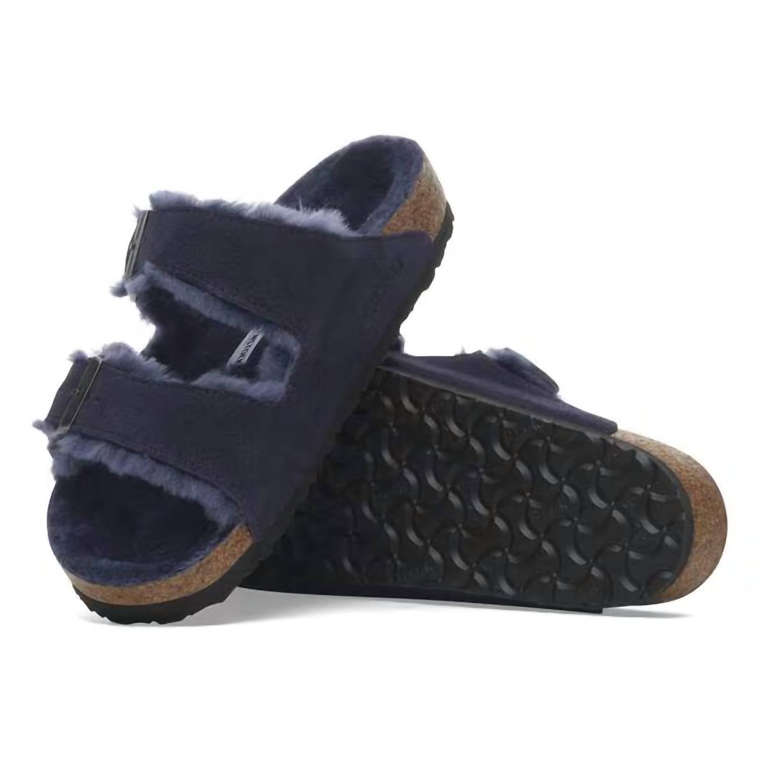 Women's Arizona Shearling Sandal In Midnight