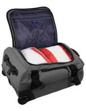 3pc GAP Soft-Shell Suitcase Lockable Travel Trolley Luggage Set 73cm Charcoal