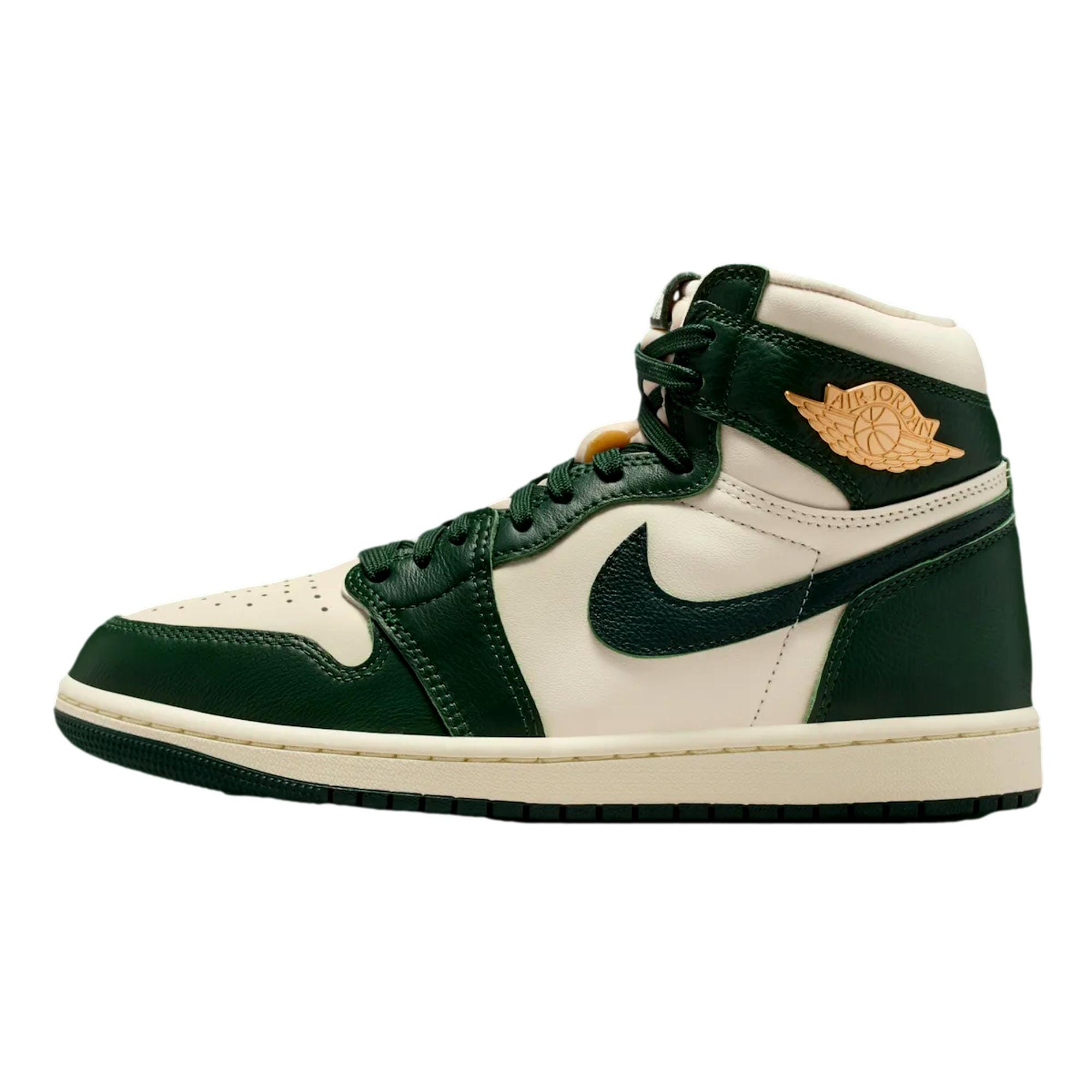 Women's Nike Air Jordan 1 Retro Hi OG Pale Ivory / Pro Green - FIR FD2596-101