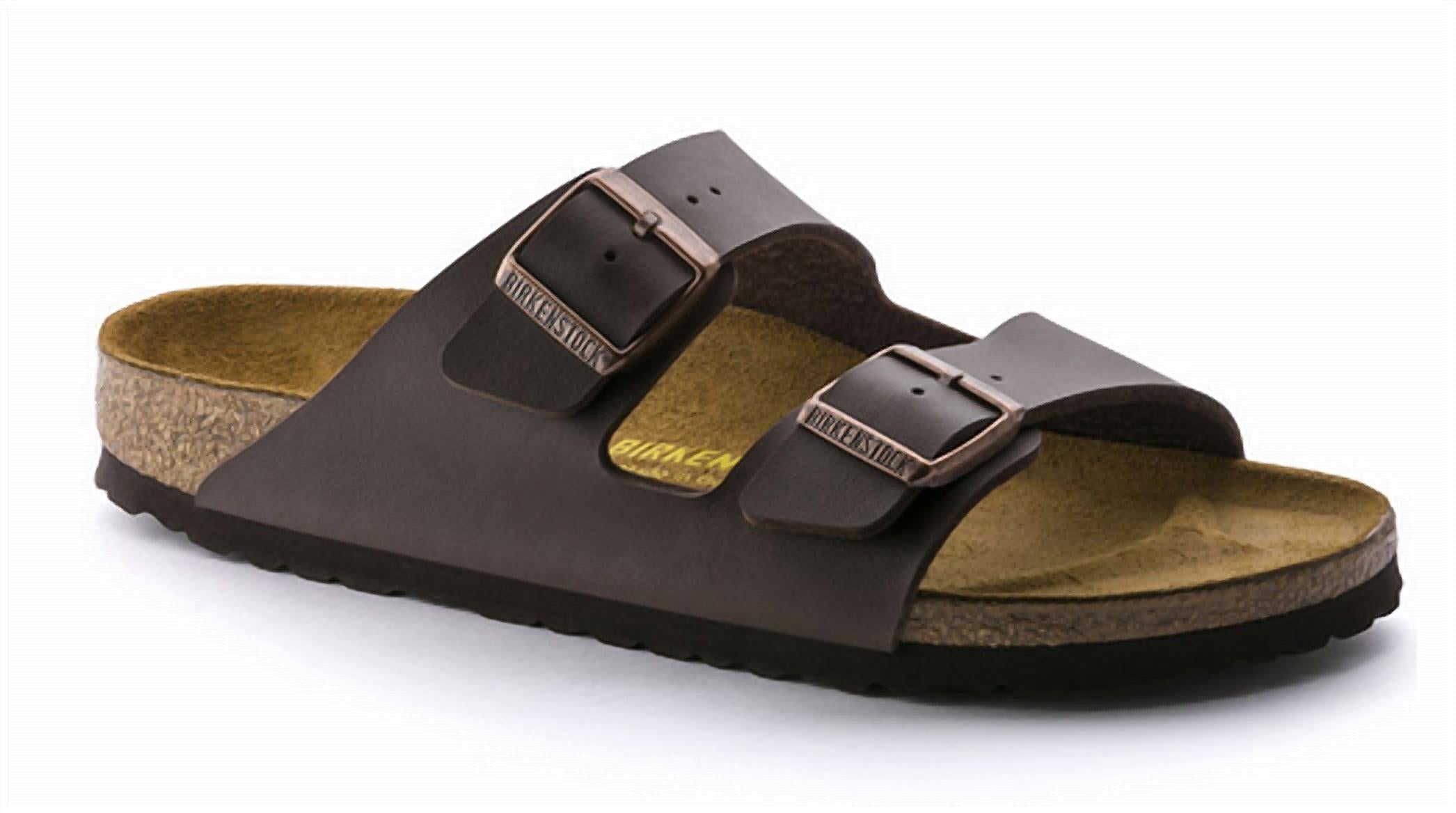 Women's Arizona Birko Flor Slide Sandal In Dark Brown