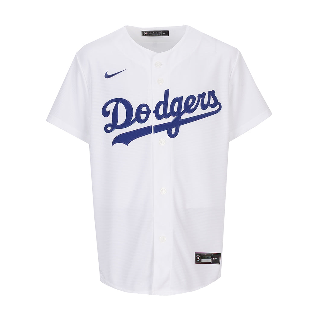 Dodgers Baseline Home Jersey - Youth