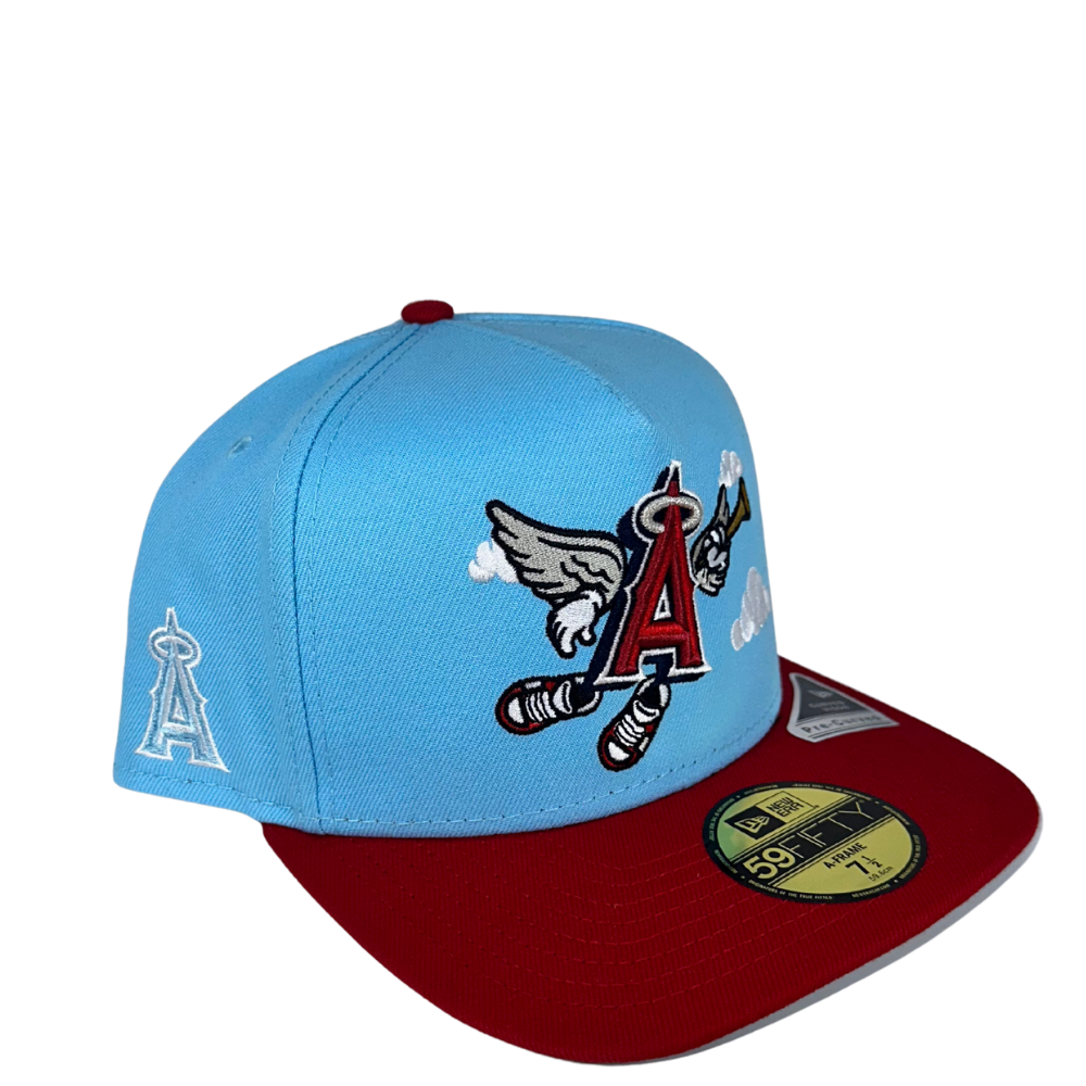 New Era LA Angels Cartoon 59FIFTY A-Frame Fitted Cap