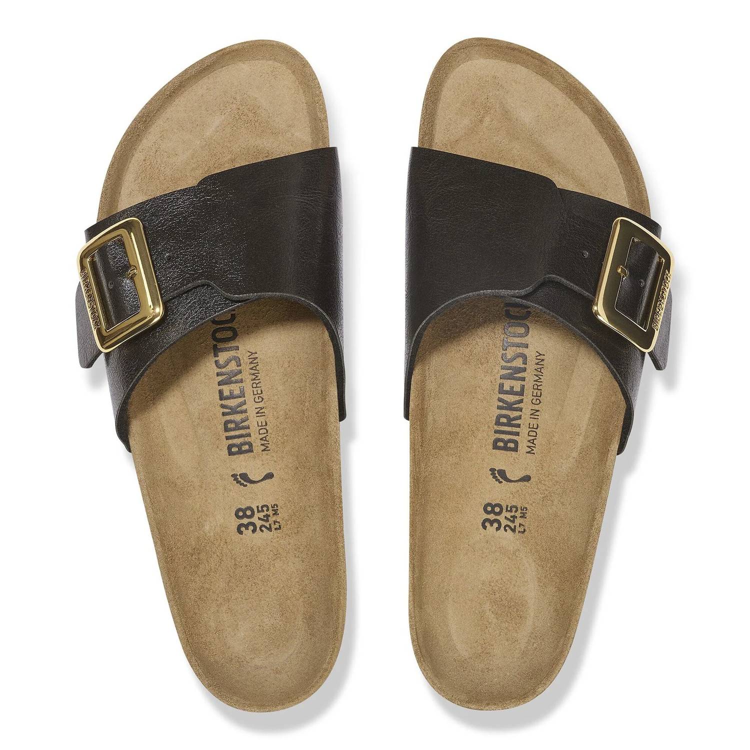 Women's Catalina Luxe Buckle Sandals In Graceful Licorice