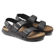 Men's Milano Crosstown Oiled Leather Sandal In Black