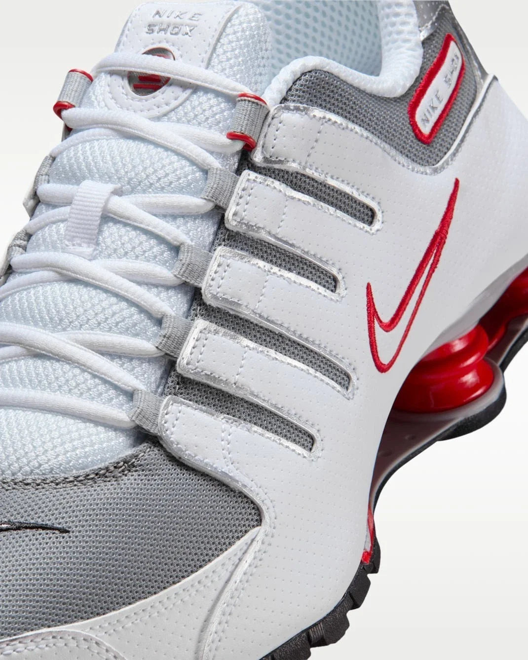Nike Shox NZ 378341-104 Sneakers Men's White Sport Red Running Shoes DWA3737