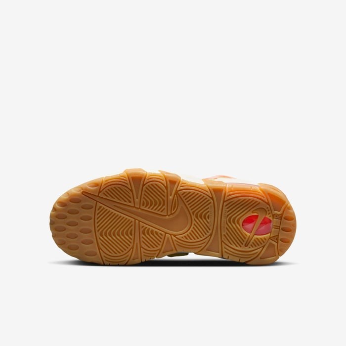 Nike Air More Uptempo FB7702-100 Sneakers Kids Sail Leather Lifestyle Shoes