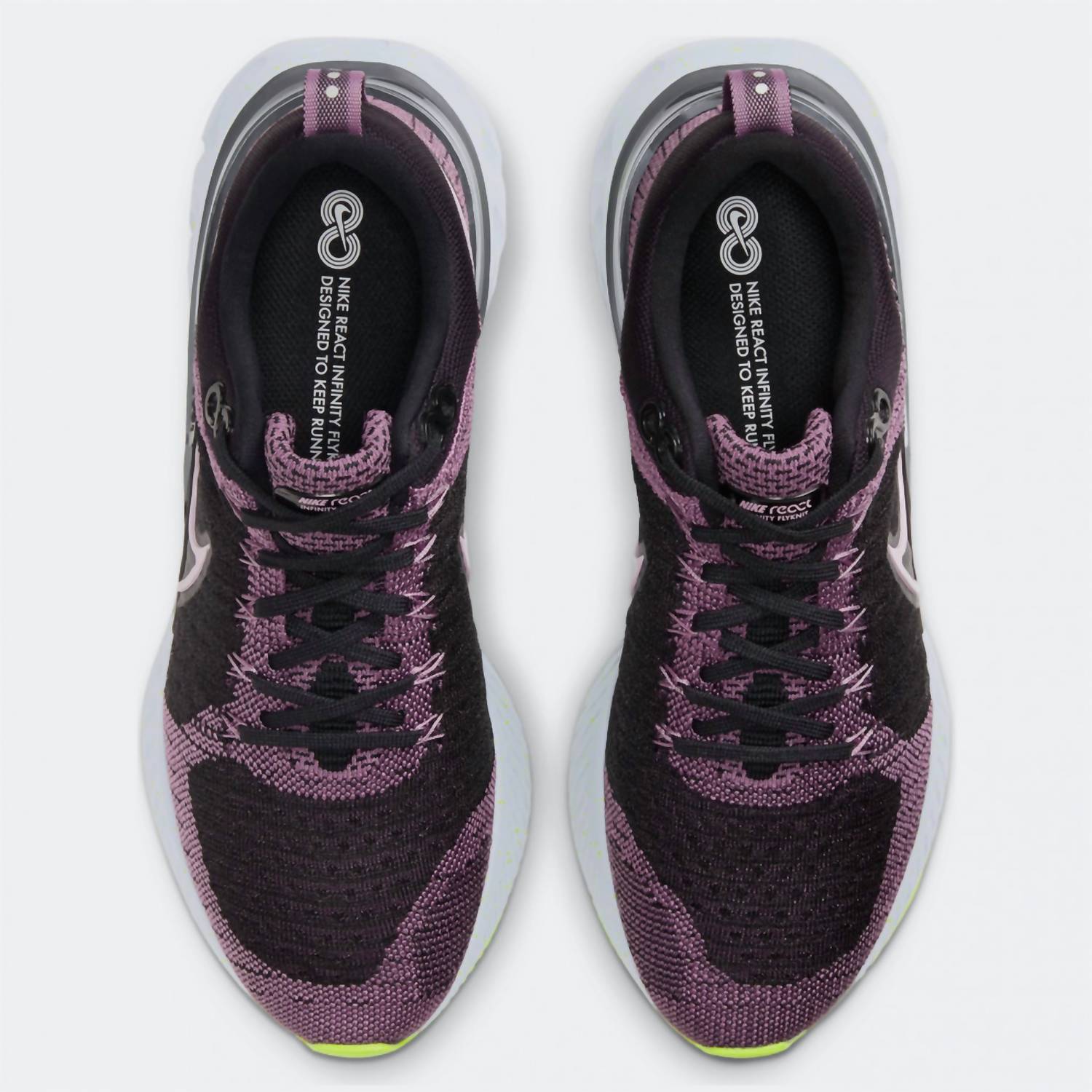 Women's React Infinity Run Fk 2 In Violetdust/black/cyber/elemental Pink