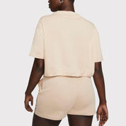 Nike Air Sportswear Short Sleeve Running Top Shimmer Tan  CJ2275-287 Women's