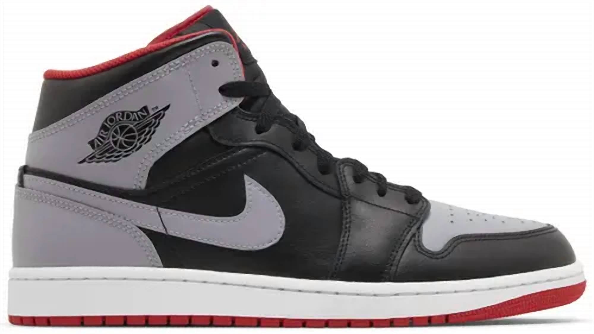 Men's Air Jordan 1 Mid Shoes In Black