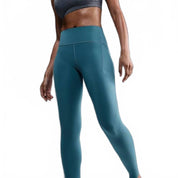 Swift High Waisted 7/8 Running Leggings With Pockets In Smokey Blue