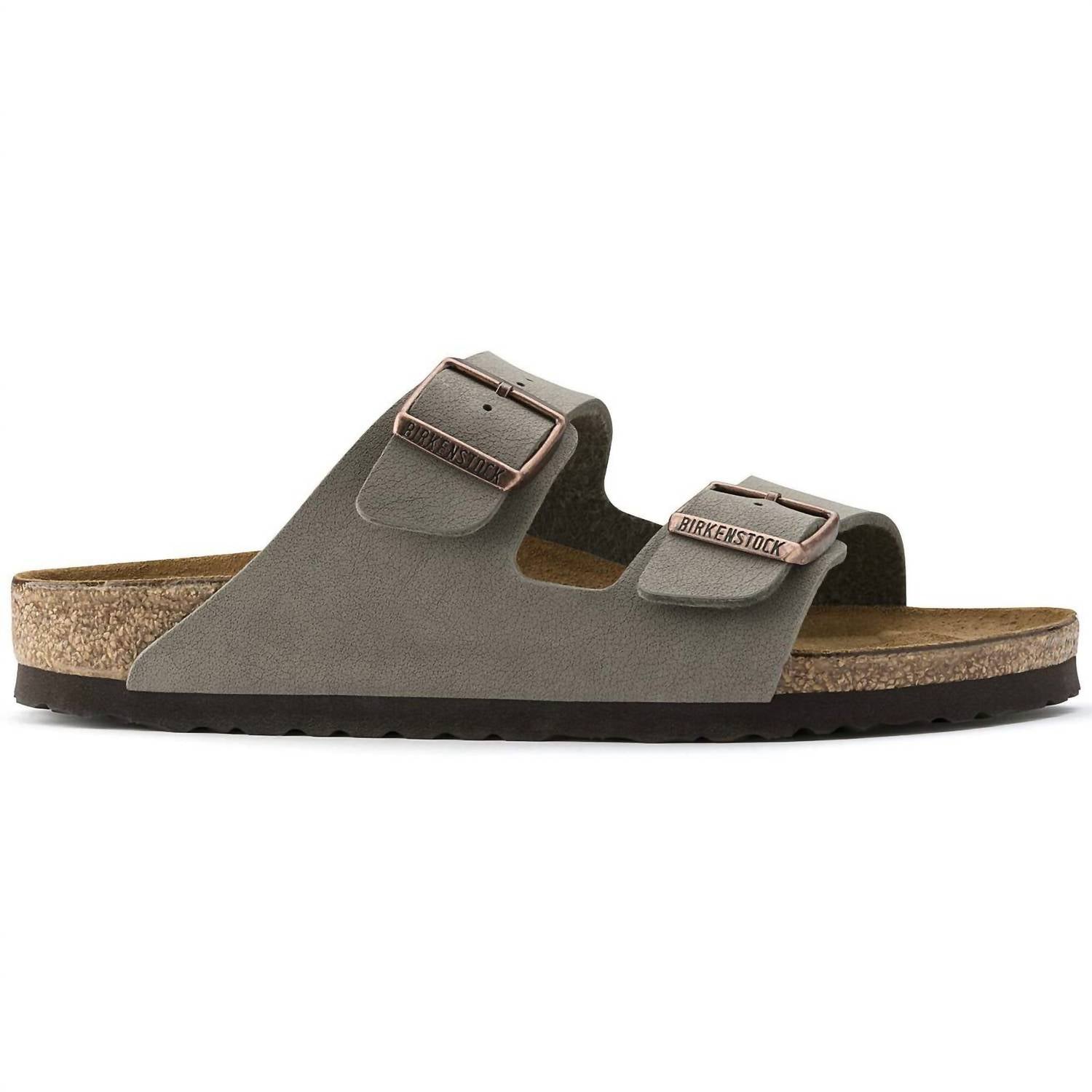 Unisex Arizona Birko-Flor Nubuk Sandals In Stone