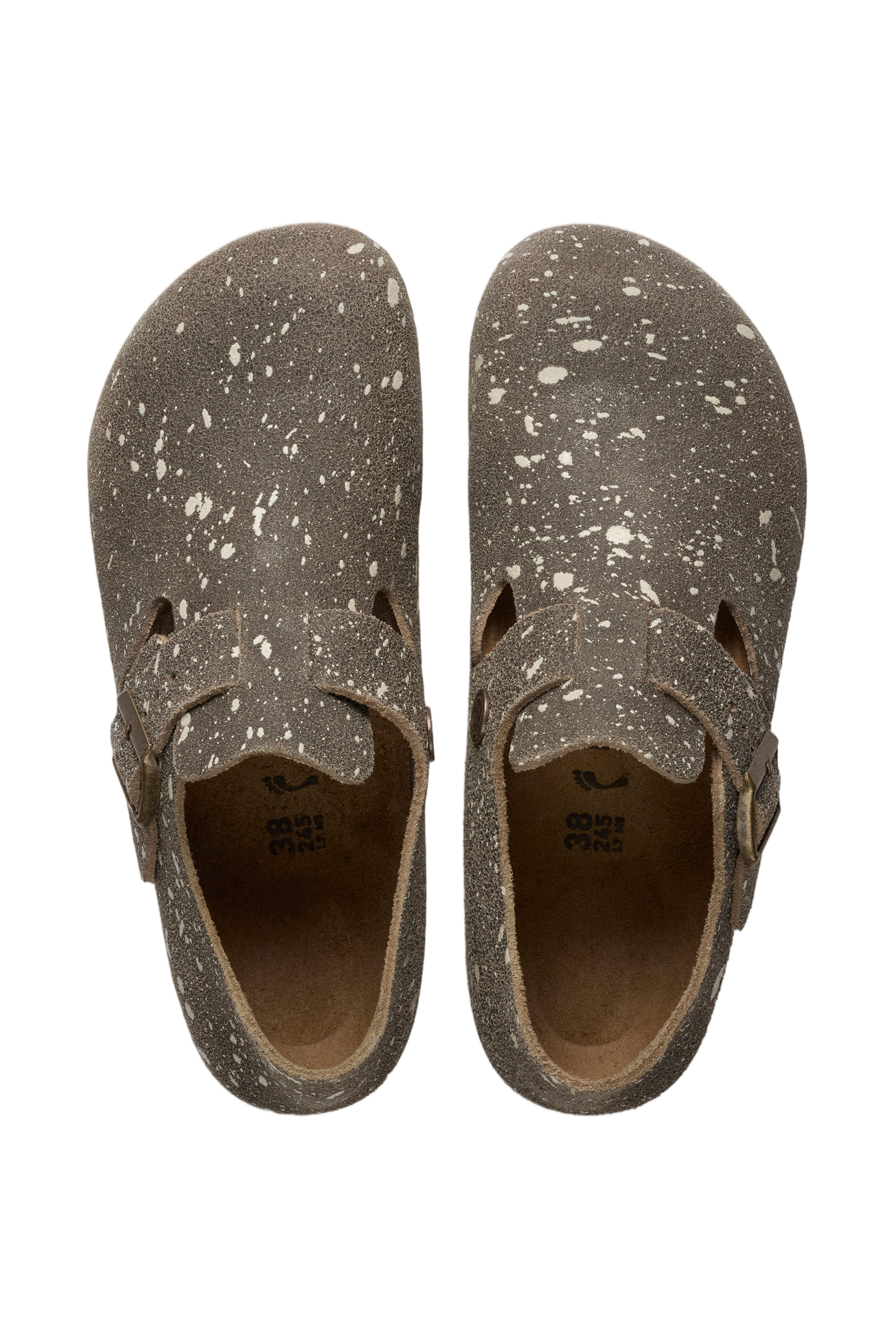 London Model Ankle Flats with Suede Upper and Anatomical Footbed