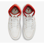 Men's Nike Air Jordan 1 Mid SE White/Lobster-Dune Red-Sail FJ3458-160