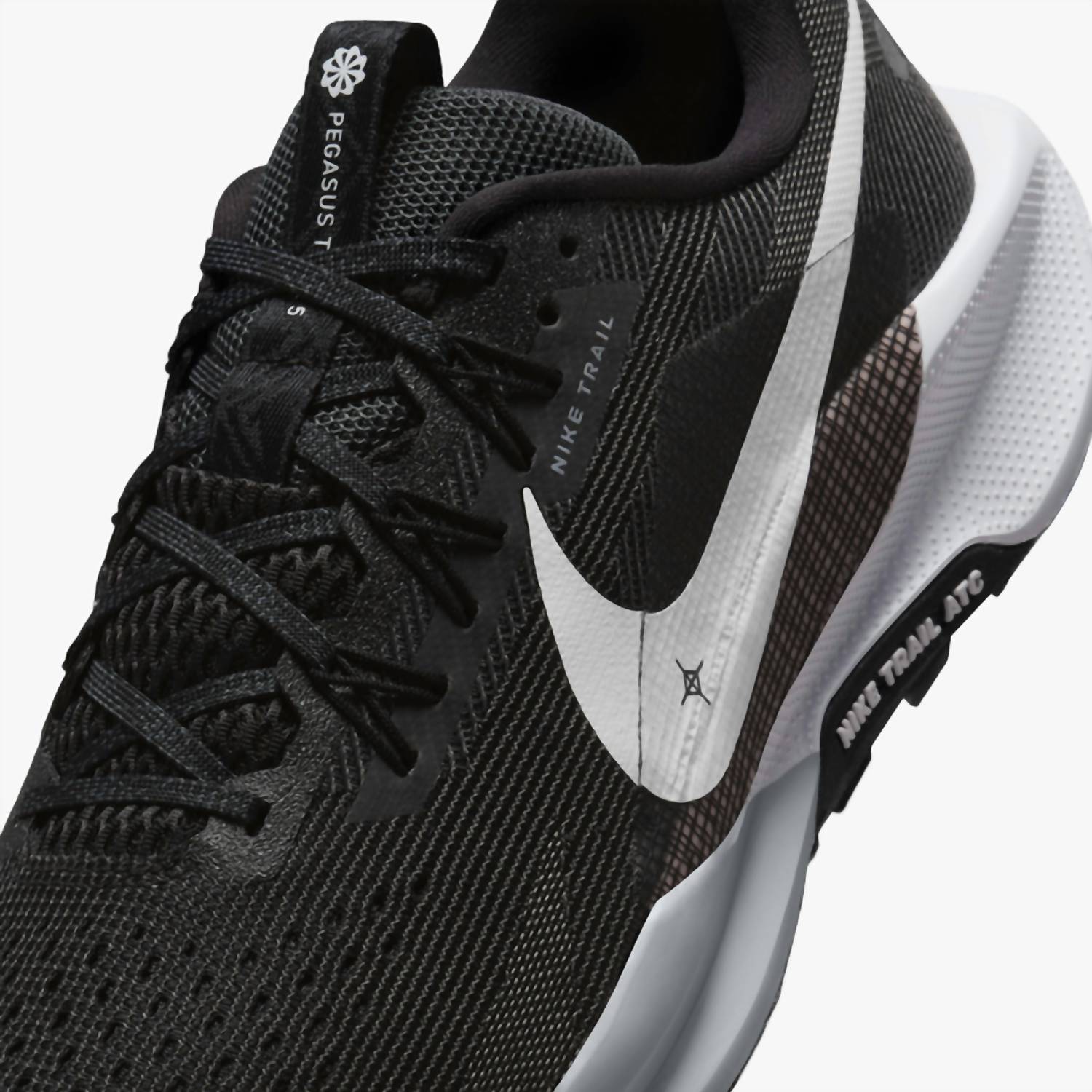 Men's Pegasus Trail 5 Shoes In Black/anthracite/wolf Grey/white