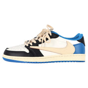 Nike x Travis Scott x Fragment Air Jordan 1 Low OG SP Sneakers in Multicolor Leather
