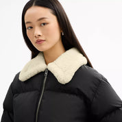 Coach Outlet Puffer With Shearling Collar