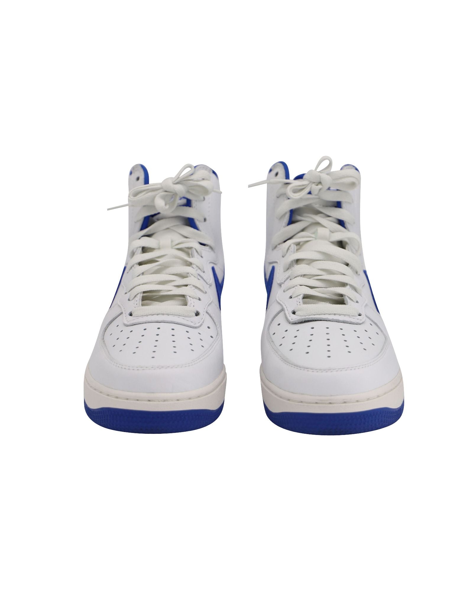 Nike Air Force 1 High Retro QS in Summit White/Game Royal Leather