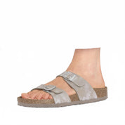 Women's Sydney Sandal In Washed Metallic Silver