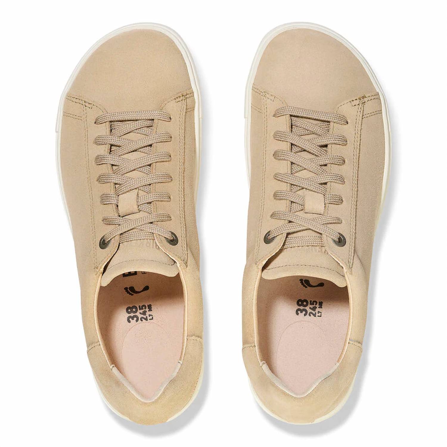 Women's Bend Suede Leather Sneaker In Sandcastle