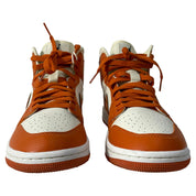 Nike Jordan 1 Mid SE Sport Spice Sneakers in Orange Leather