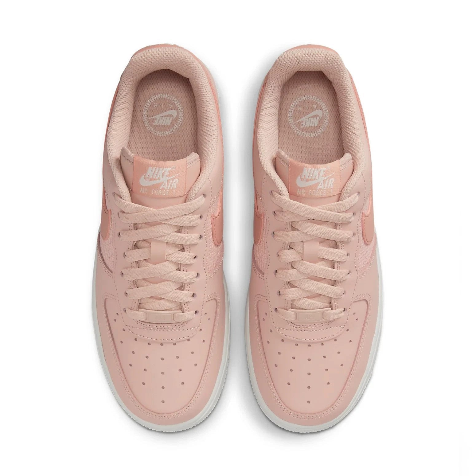 Women's Nike Air Force 1 Low DJ9945-600 Sneakers Pink Leather Lifestyle Shoes
