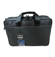 15" Futura Laptop Computer Bag Travel Work Messenger Bag w/USB Port - Black