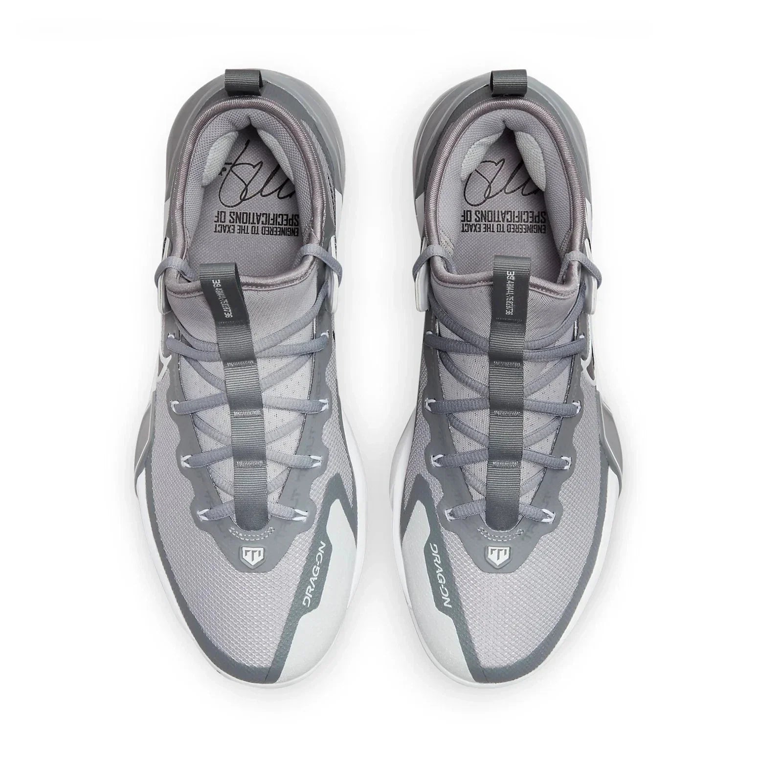 Nike Force Zoom Trout Elite FB2906-002 Men's Gray Baseball Cleats RHS8335