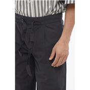 Birkenstock TEKLA Cotton Single Pleat Pants with Drawstring Men's Waist