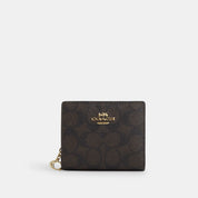 Coach Outlet Snap Wallet In Signature Canvas