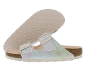 Women's Arizona Flat Sandals In Iridescent Light Rose