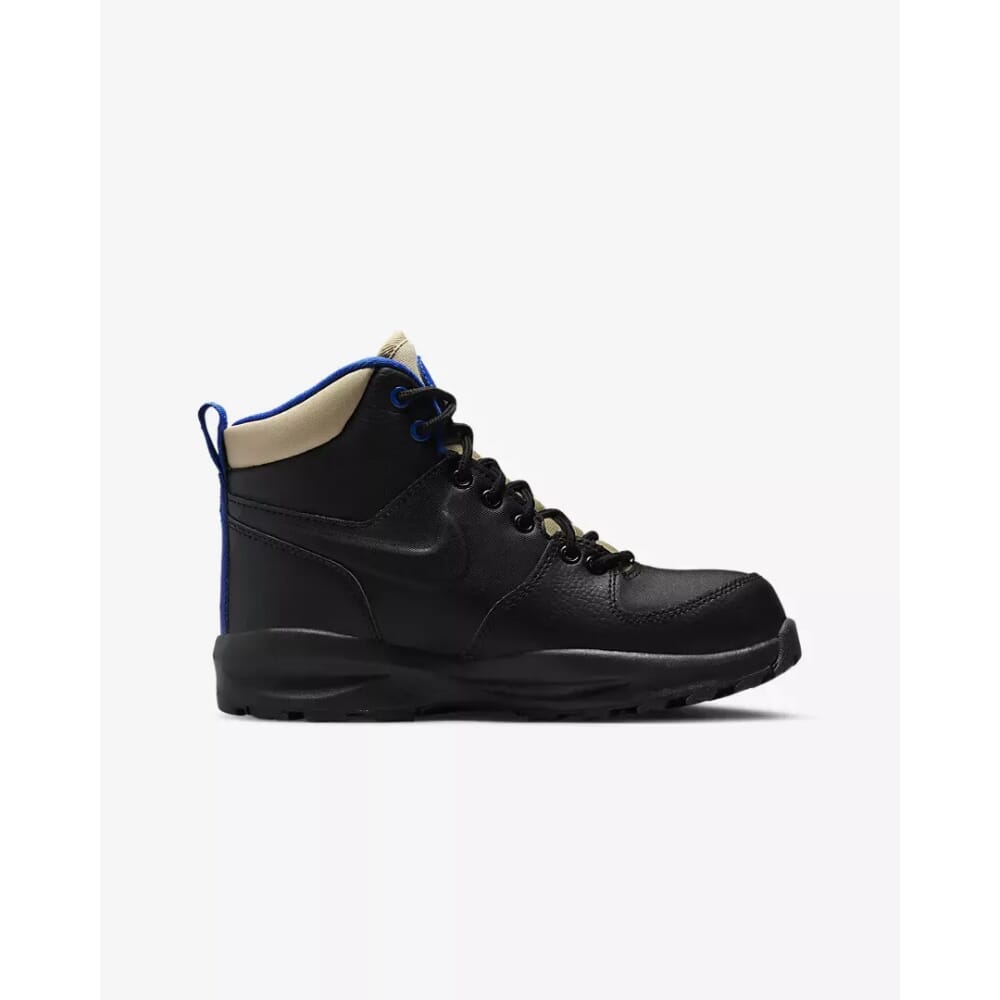 Grade-School Nike Manoa Leather Black/Black-Sesame-Game Royal BQ5372-003