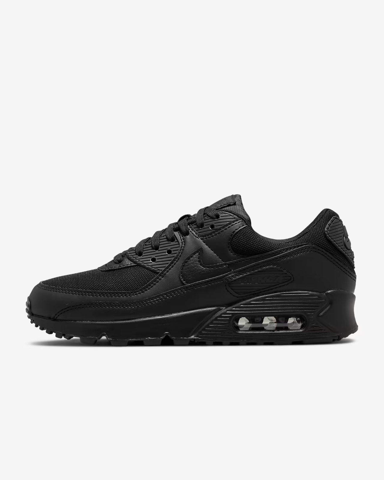Women's Nike AIR MAX 90 DH8010-001 Sneakers Black Athletic Running Shoes