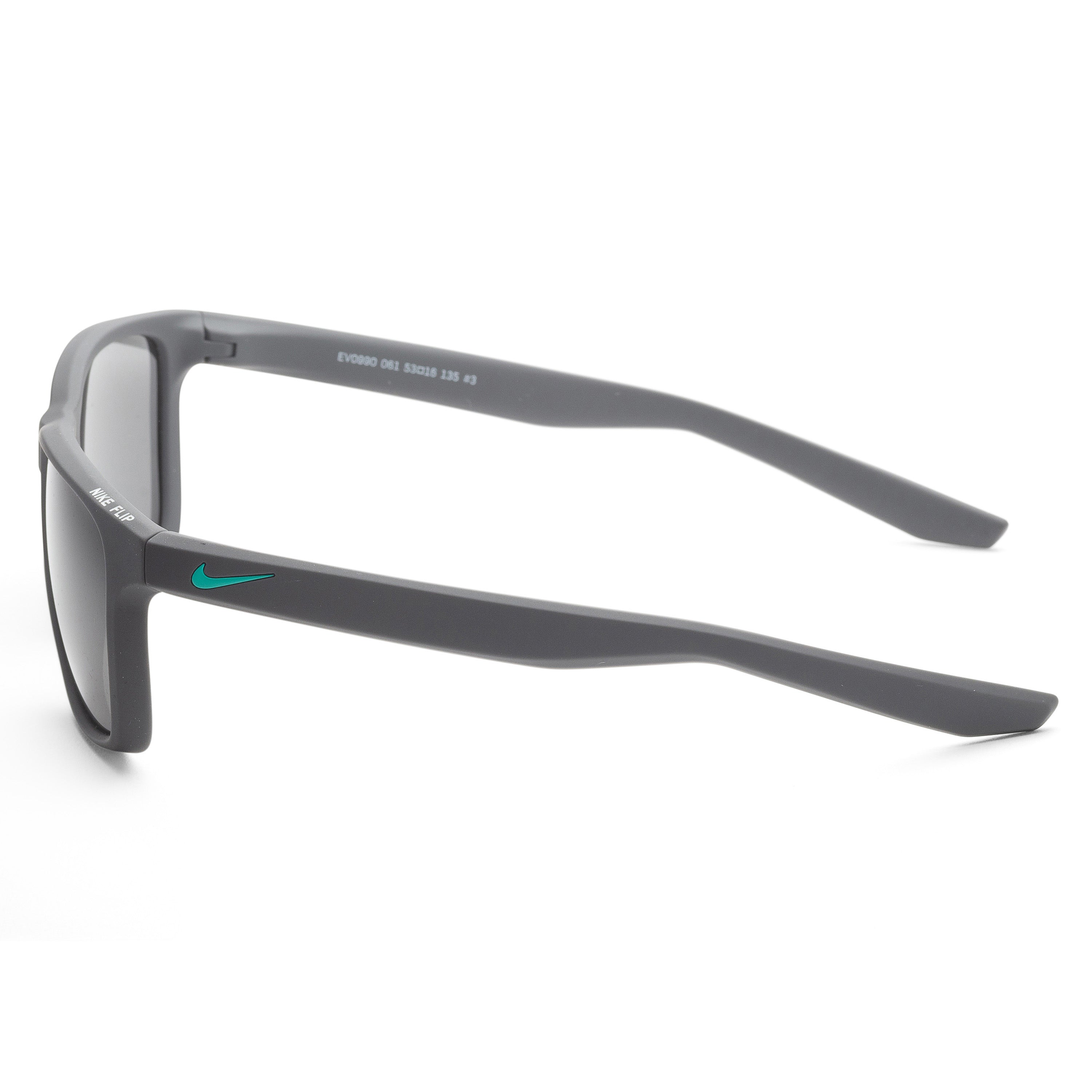 Nike Men's EV0990-061 Flip 53mm Black Sunglasses