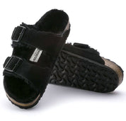 Women's Arizona Shearling Sandal In Black