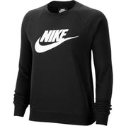 Women's Essential Fleece Sweatshirt In Black/white