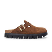 Women's Boston Chunky Clog In Dark Tea/black