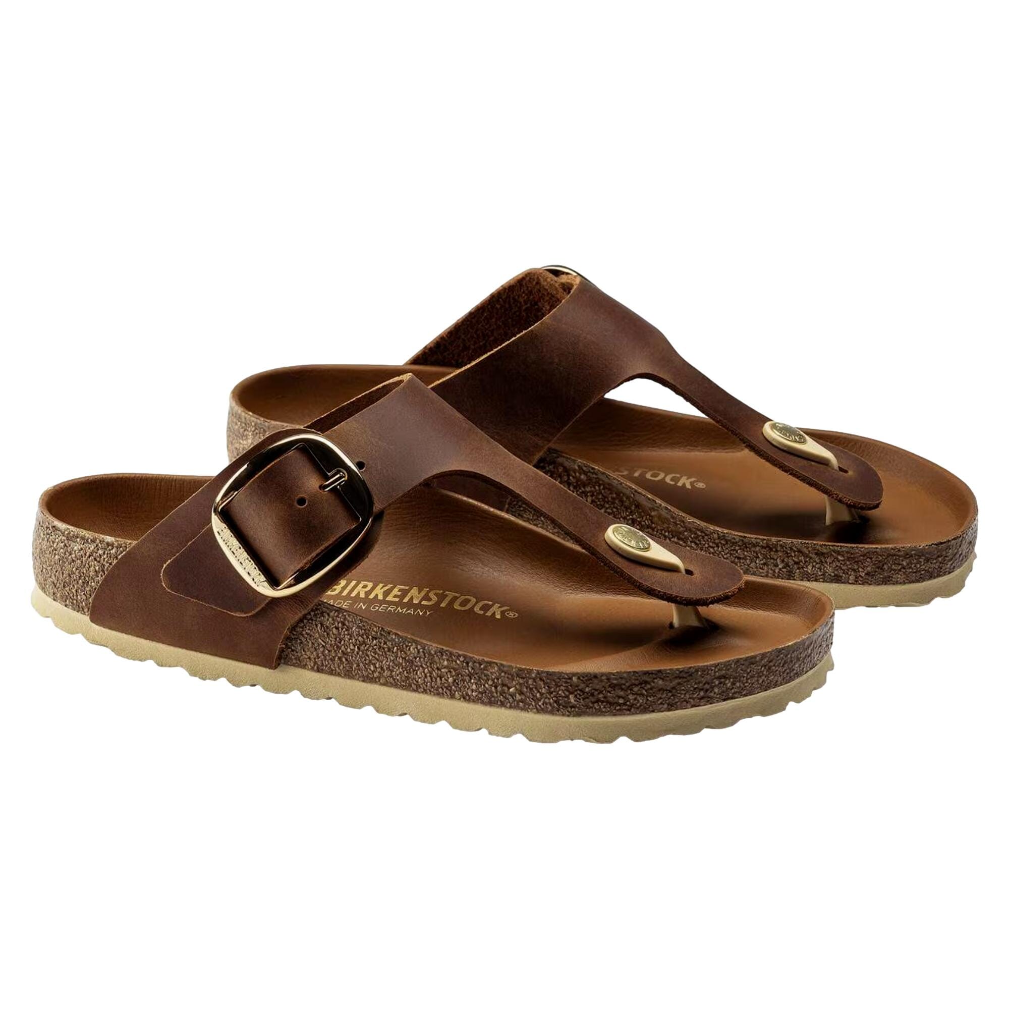 Women's Birkenstock Gizeh Big Buckle Cognac 1018745