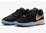 Men's Nike LeBron XX DJ5423-003 Sneaker US 8.5 Black Gold Running Shoes RHS2512