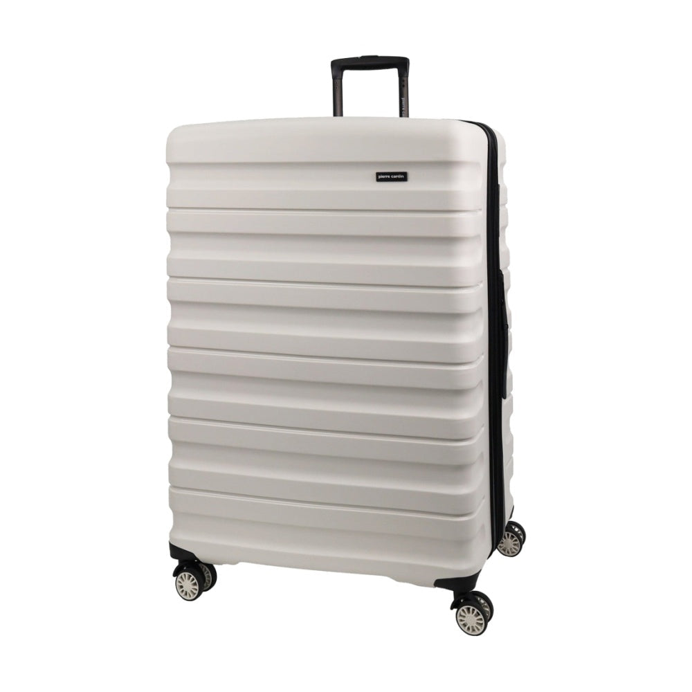 3pc Pierre Cardin 4 Wheel Hard-Shell Suitcase Travel Luggage Set Snow