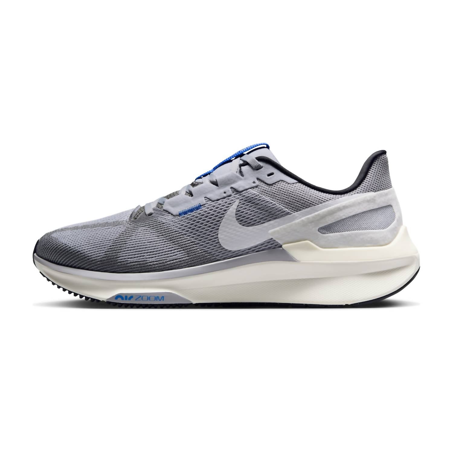 Men's Structure 25 Road Running Shoes In Smoke Grey/wolf Grey/sail/white