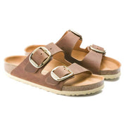 Unisex Arizona Big Buckle Sandals In Cognac