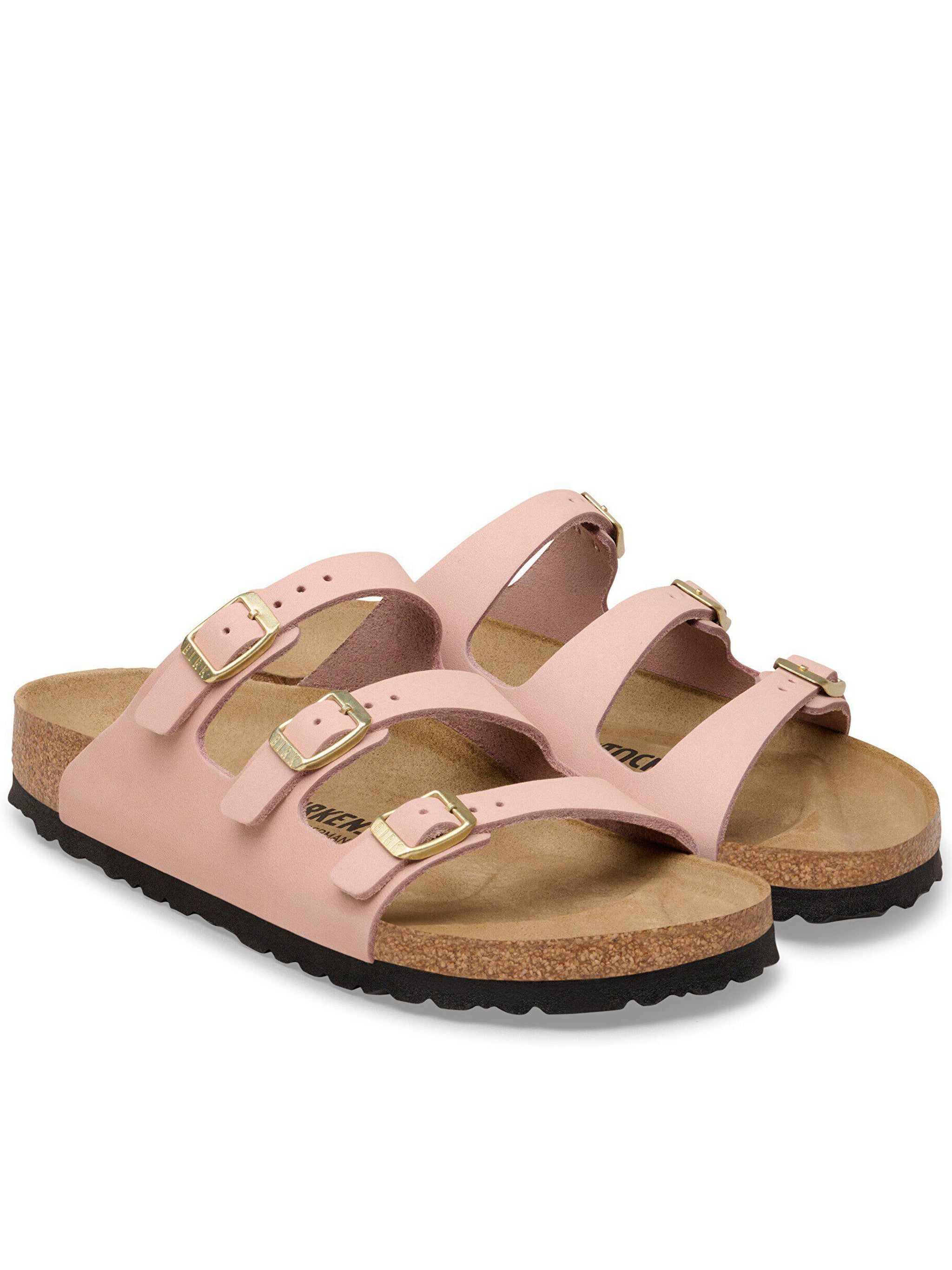 Florida Slip On Gold Buckle Sandals