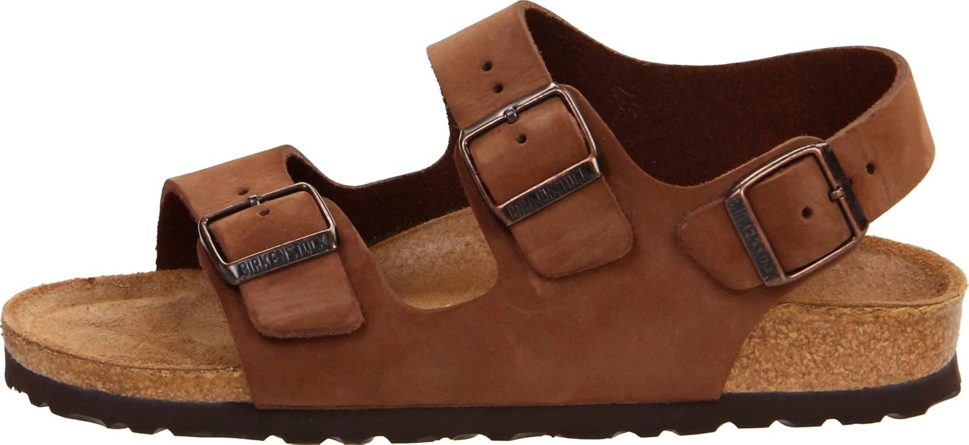 Men's Milano Sandal In Cocoa Nubuck