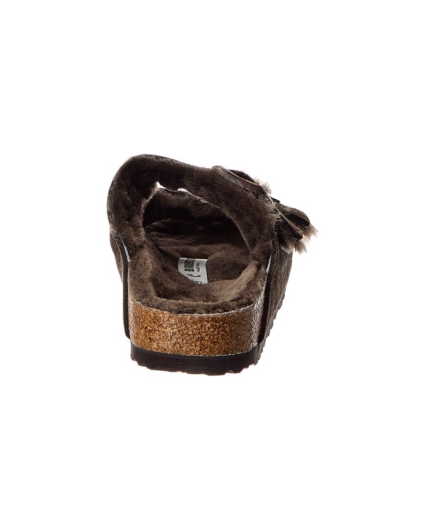 Birkenstock Arizona Shearling Suede Sandal