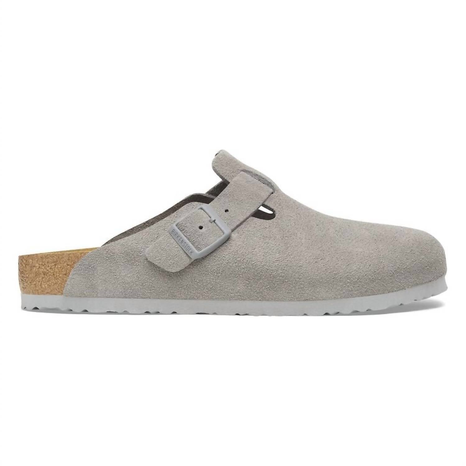 Women's Boston Suede Leather In Stone Coin