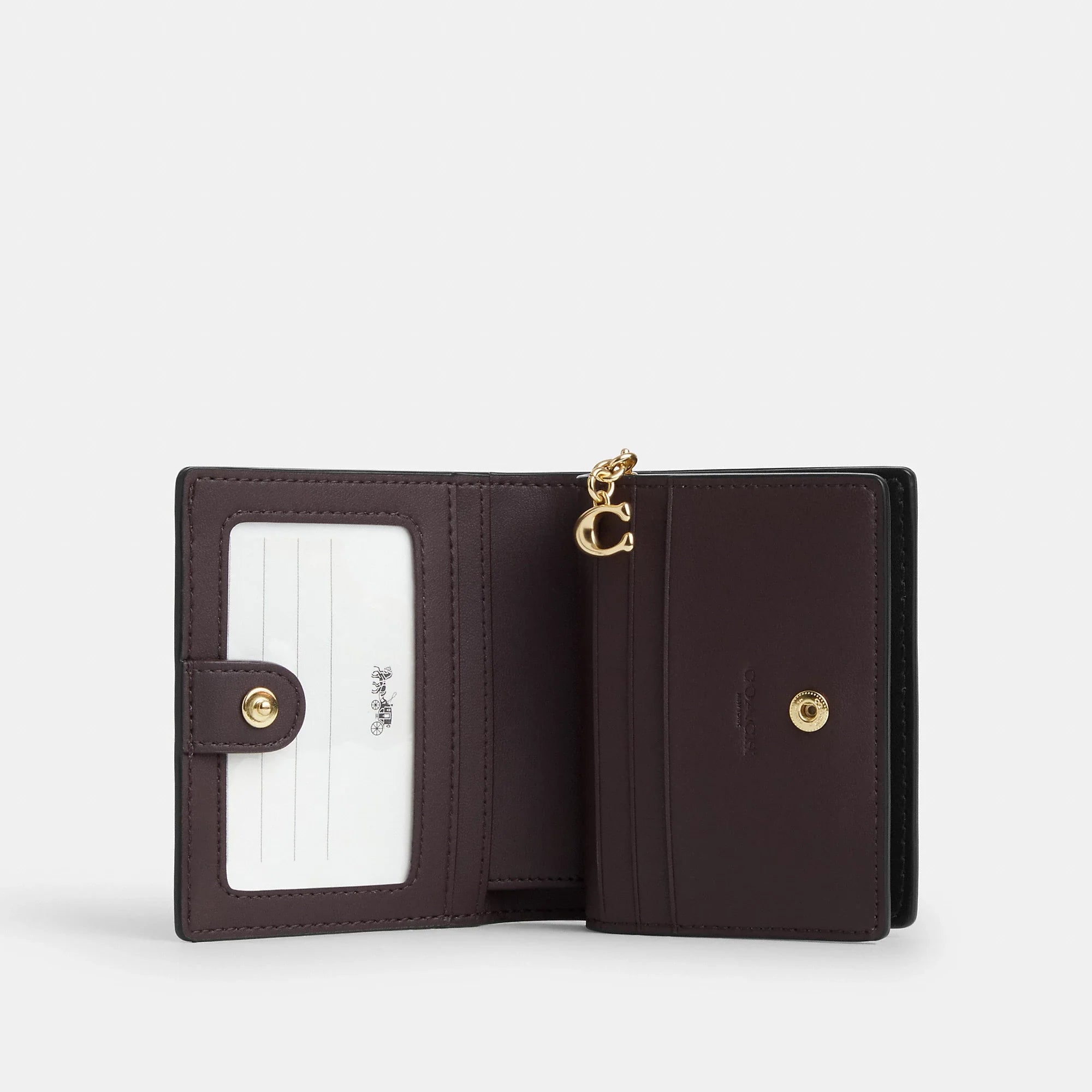 Coach Outlet Snap Wallet In Signature Canvas