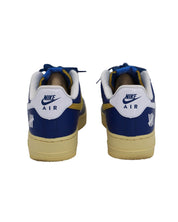 Nike Air Force 1 Low SP Sneakers in Court Blue Lemon Drop White Leather