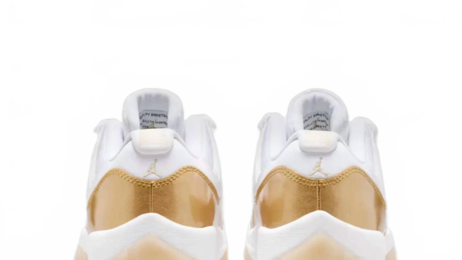 Women's Retro 11 Low Mother's Day Sneaker In White/gold